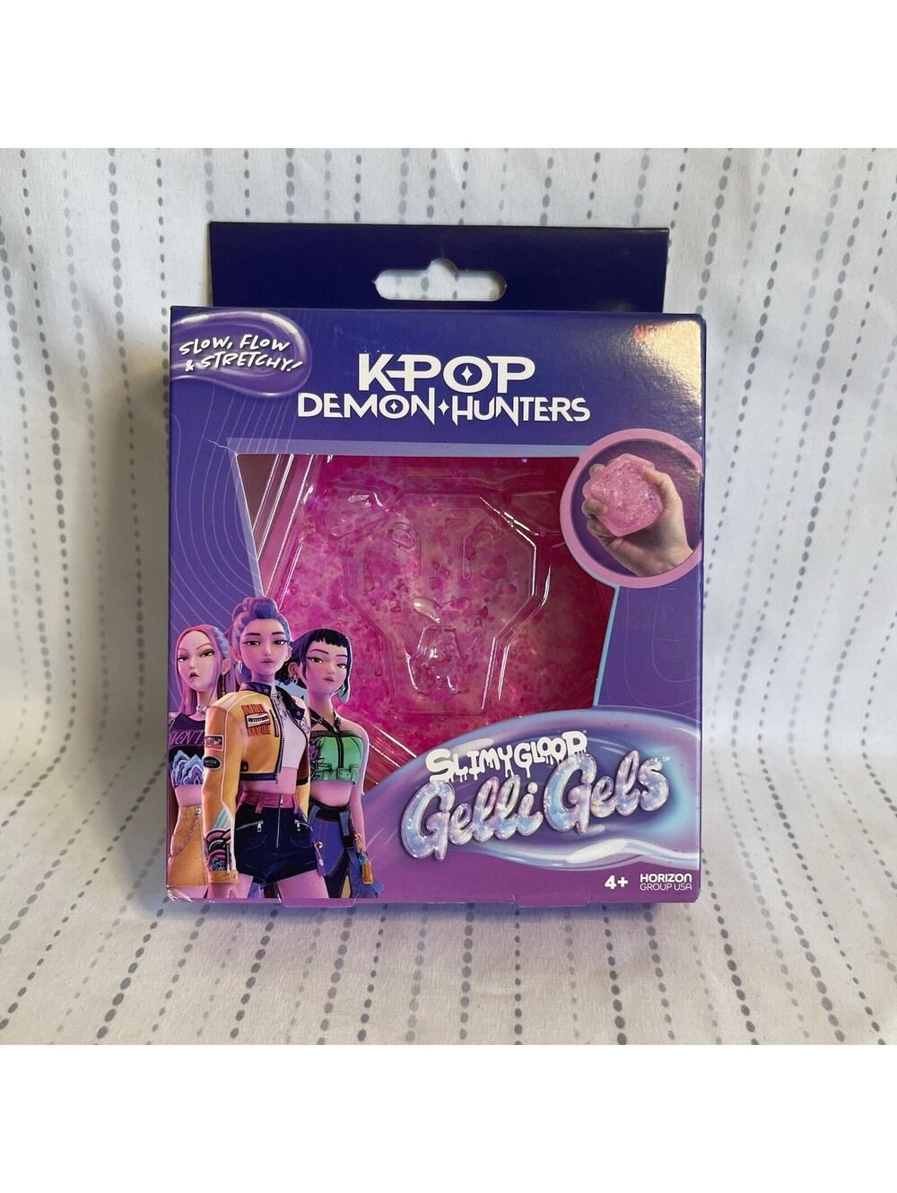 Kpop Demon Hunters Squishy Gelli Gels Saja Pink Slimy Goop NEW
